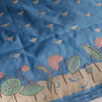 Banarasi Silk Butidar Saree in Steel Blue