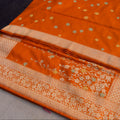 Banarasi Silk Butidar Saree in Orange