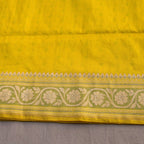 Banarasi Silk Butidar Saree in Lemon Yellow
