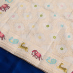 Banarasi Silk Jaal Saree in Ivory