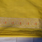 Banarasi Silk Butidar Saree in Yellow